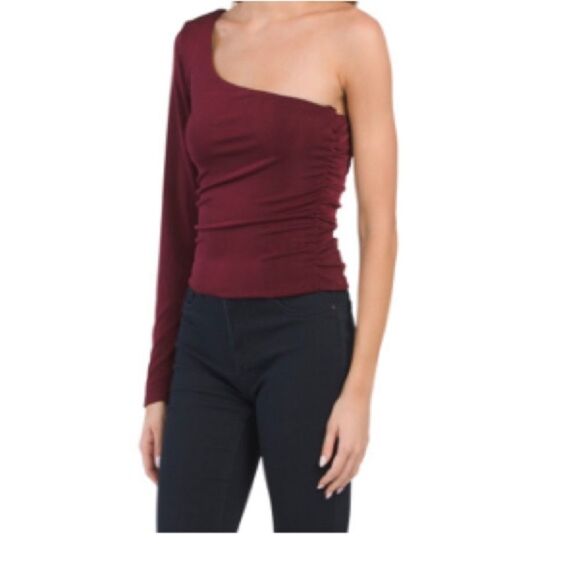 Green Envelope One Shoulder Top Large - Picture 1 of 4